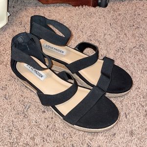 Steve Madden strapped wedges